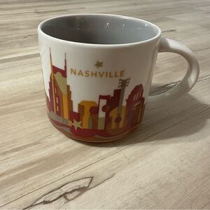 New Starbucks NASHVILLE You Are Here Collection 14oz Coffee Mug 2015